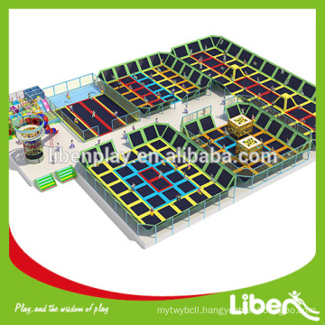 gymnastic rectangular cheap outdoor Safety huge indoor trampolines park with ball pool LE.BC.061                
                                    Quality Assured